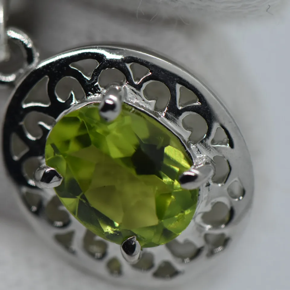 Natural Peridot Pendant - 3