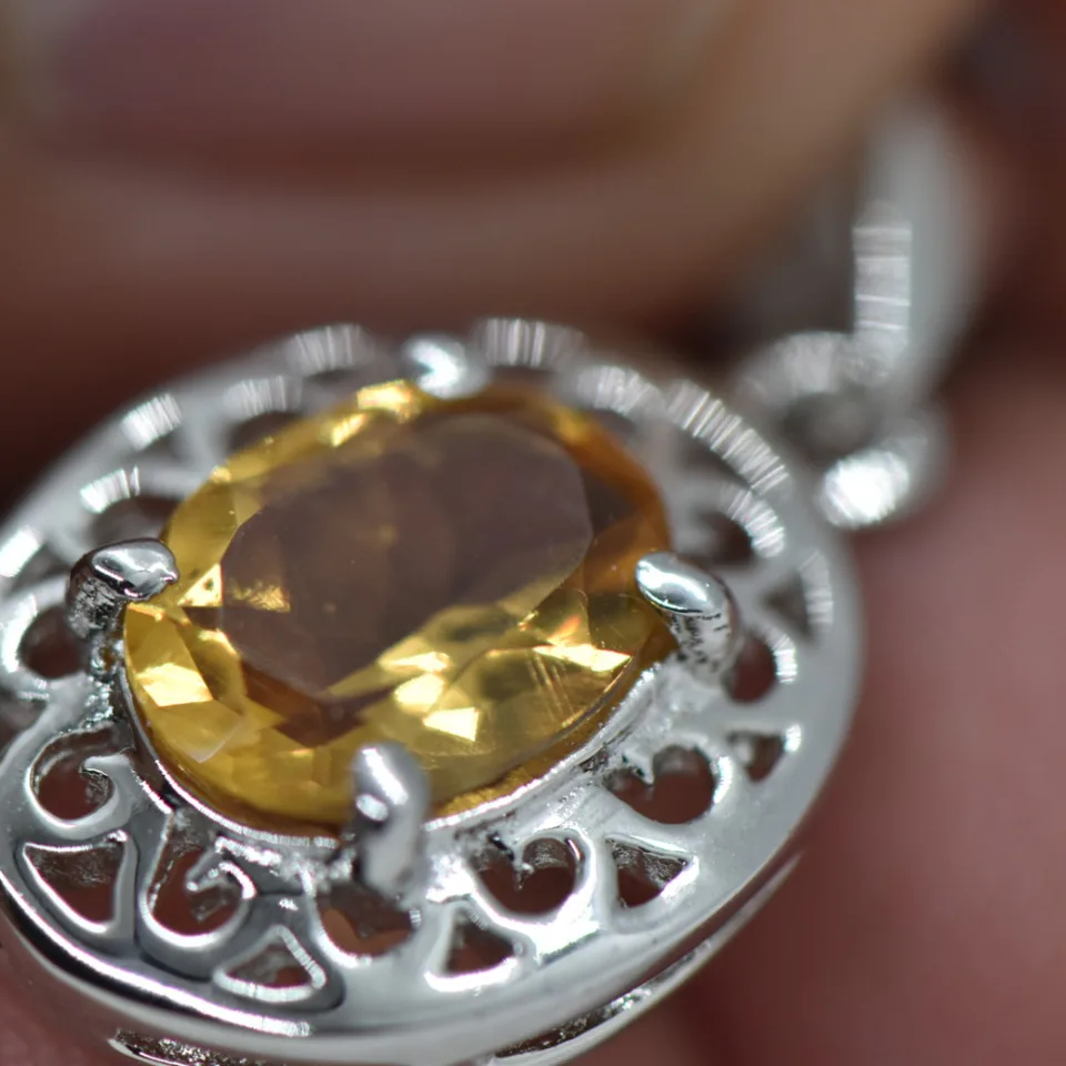 Natural Citrine Pendant
