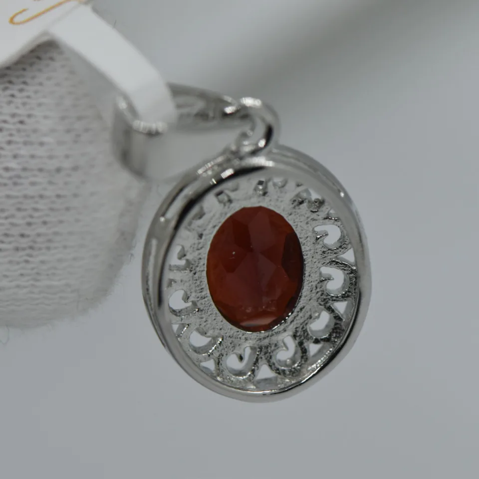 Natural Rhodolite Garnet Pendant - 3