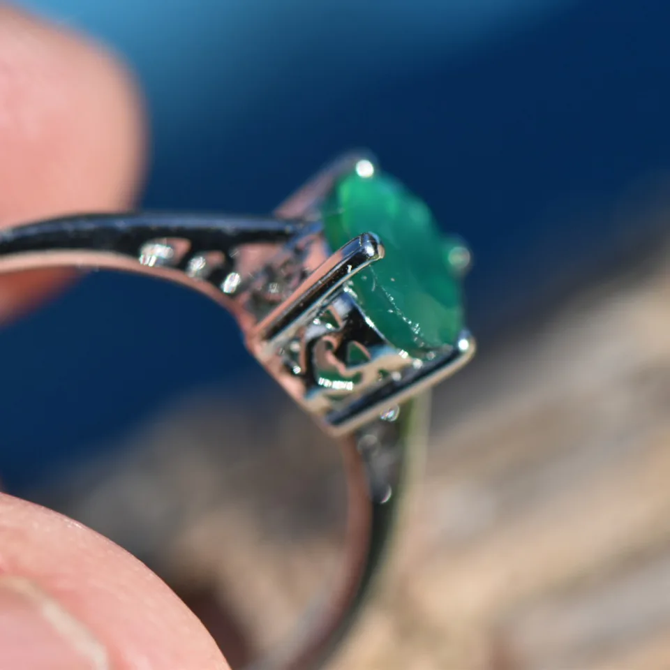 Onyx Ring in Sterling Silver - 2