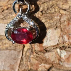 Natural GF Ruby Pendant - 1
