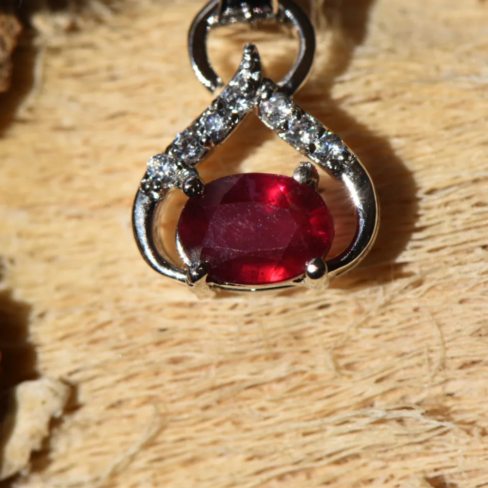 Natural GF Ruby Pendant - 2