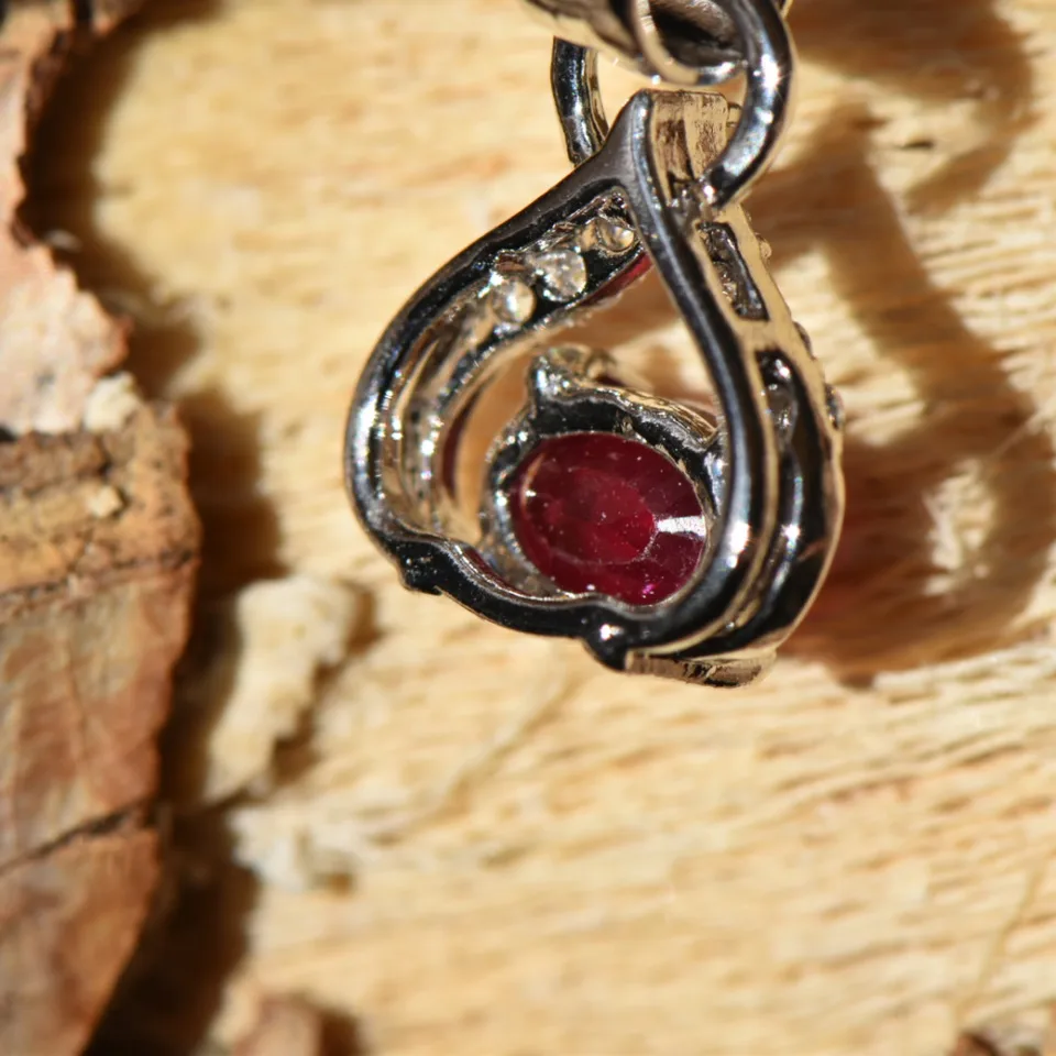 Natural GF Ruby Pendant - 5