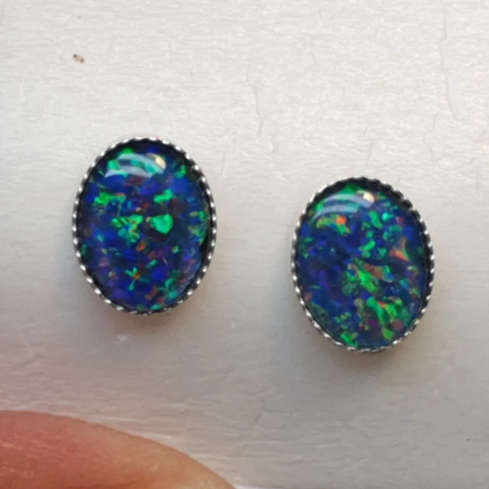 Triplet Opal studs - 3