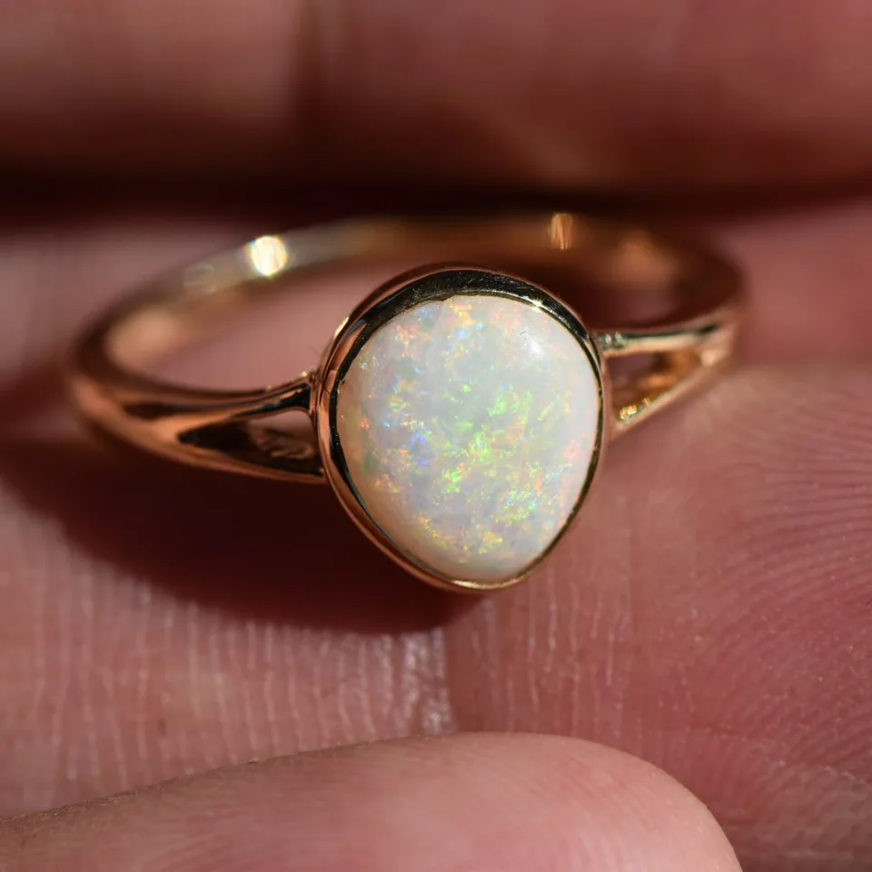 14K Gold Opal Ring - 5