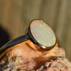 14K Gold Opal Ring - 5