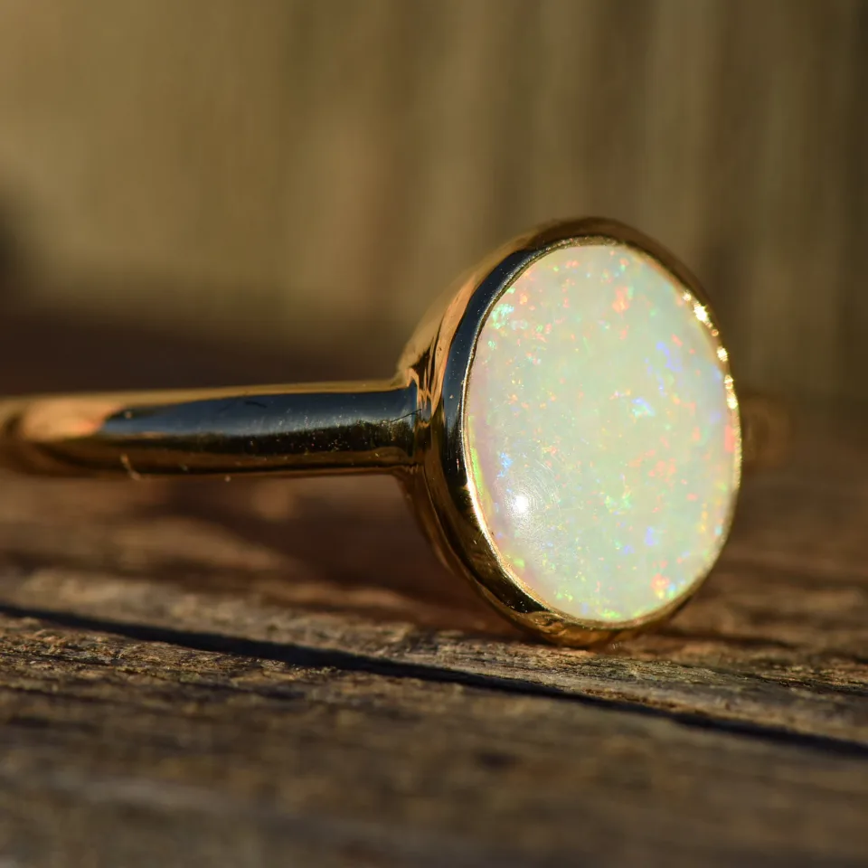 14K Gold Opal Ring - 3