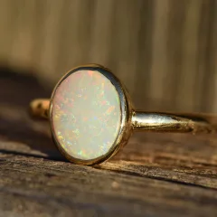 14K Gold Opal Ring - 1