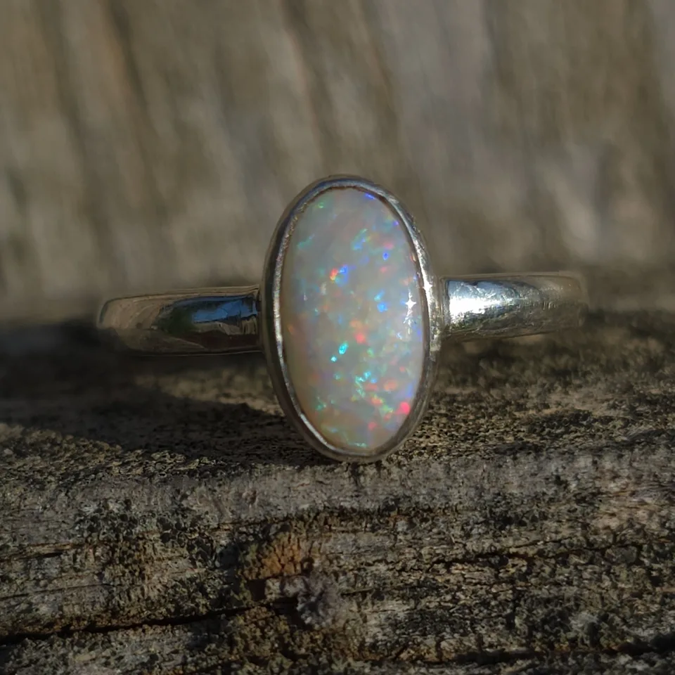 Coober Pedy Opal Ring - 6