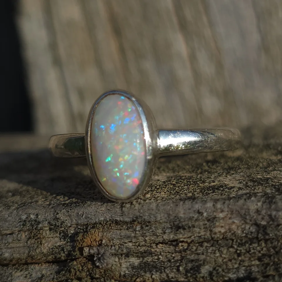 Coober Pedy Opal Ring - 4