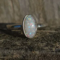 Coober Pedy Opal Ring - 5