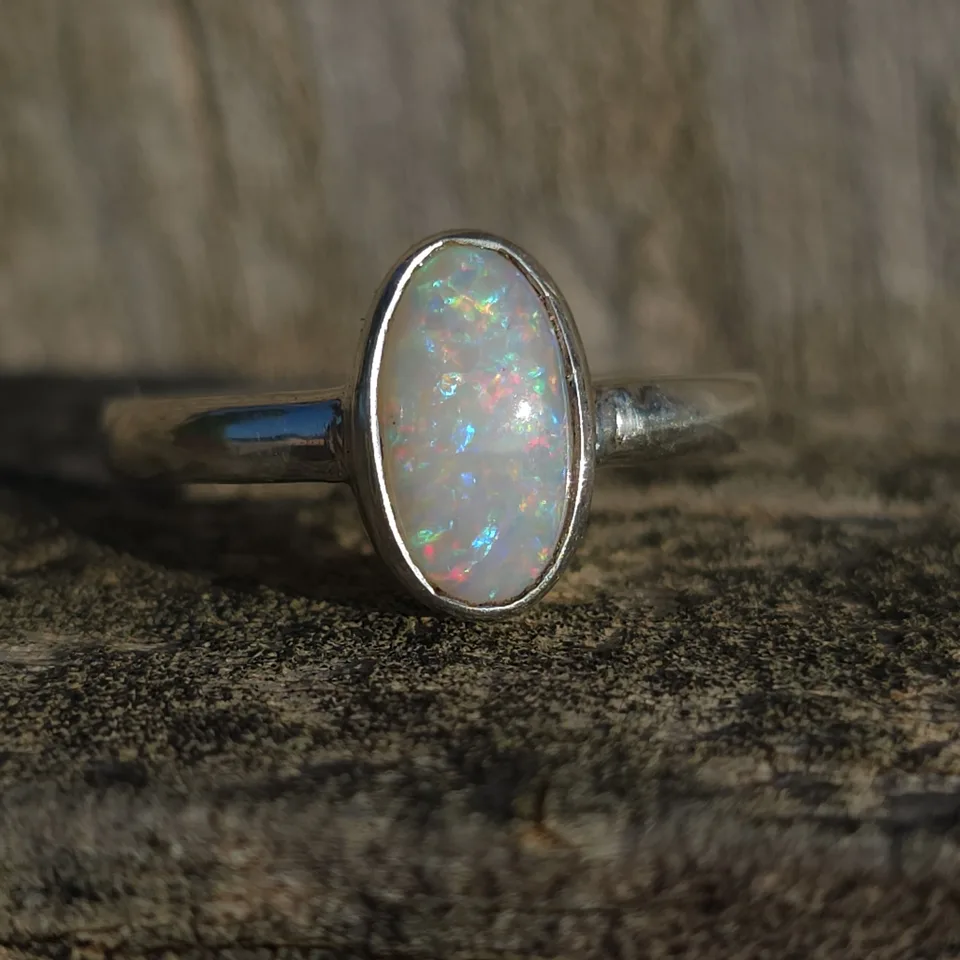 Coober Pedy Opal Ring - 5