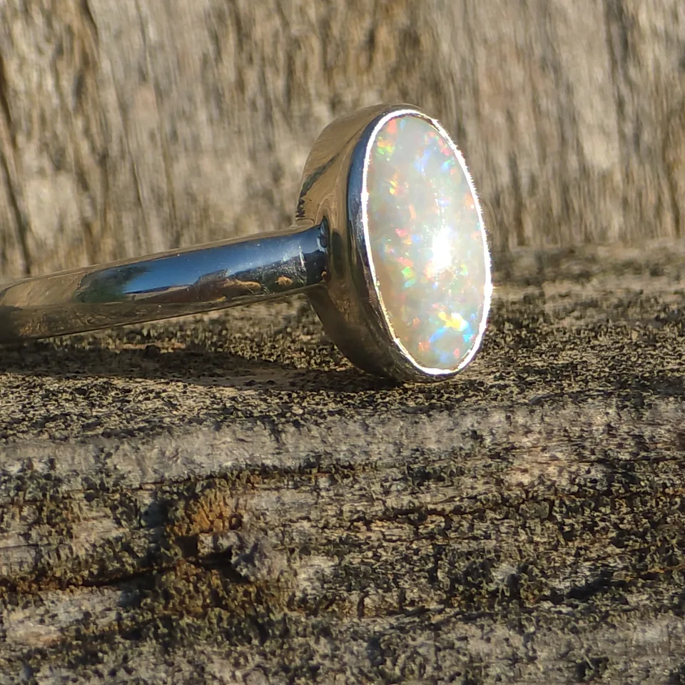 Coober Pedy Opal Ring - 8