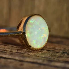 14K Gold Opal Ring - 2