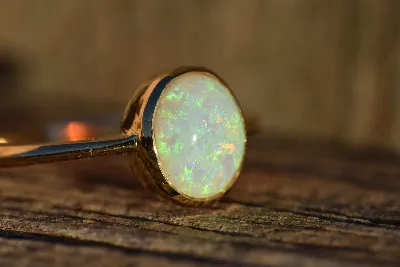 14K Gold Opal Ring