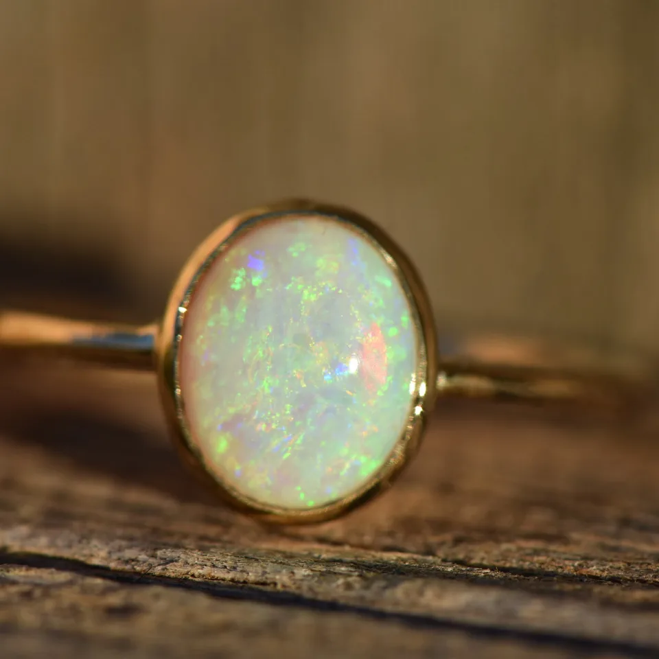 14K Gold Opal Ring - 3
