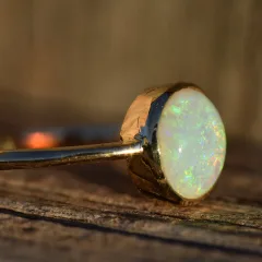 14K Gold Opal Ring - 5