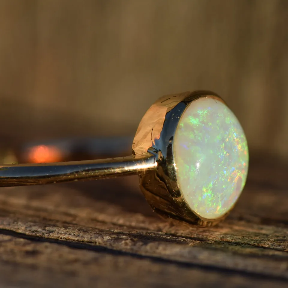 14K Gold Opal Ring - 5