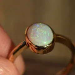 14K Gold Opal Ring - 7