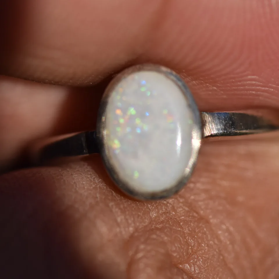 Coober Pedy Opal Ring Silver 925 - 4