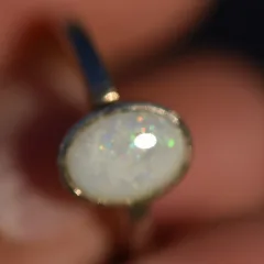 Coober Pedy Opal Ring Silver 925 - 5