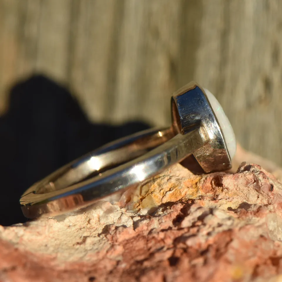 Coober Pedy Opal Ring Silver 925 - 4