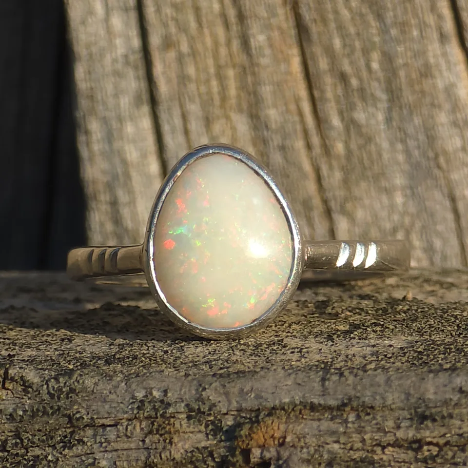 Coober Pedy Opal Ring  - 6