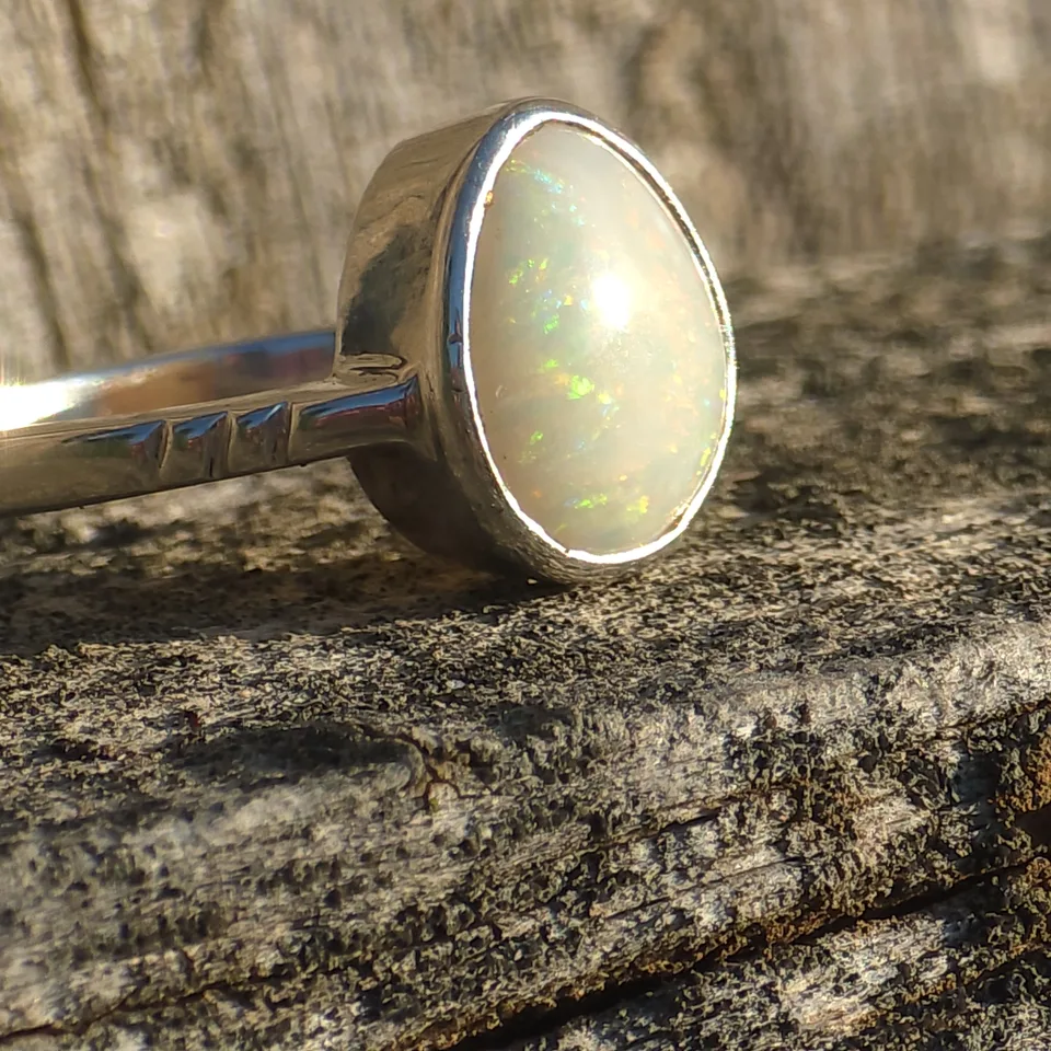 Coober Pedy Opal Ring  - 7