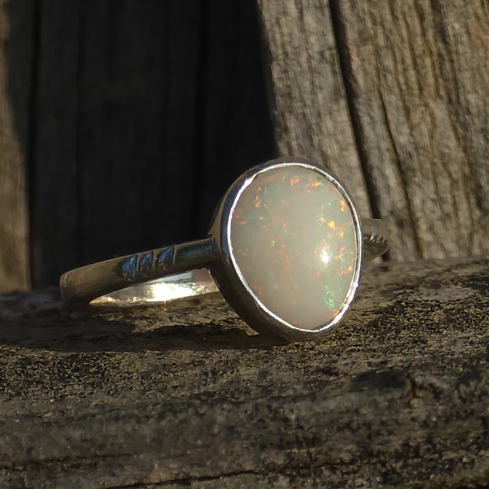 Coober Pedy Opal Ring  - 8