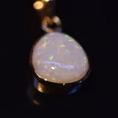 14K Gold Opal Pendant  - 2