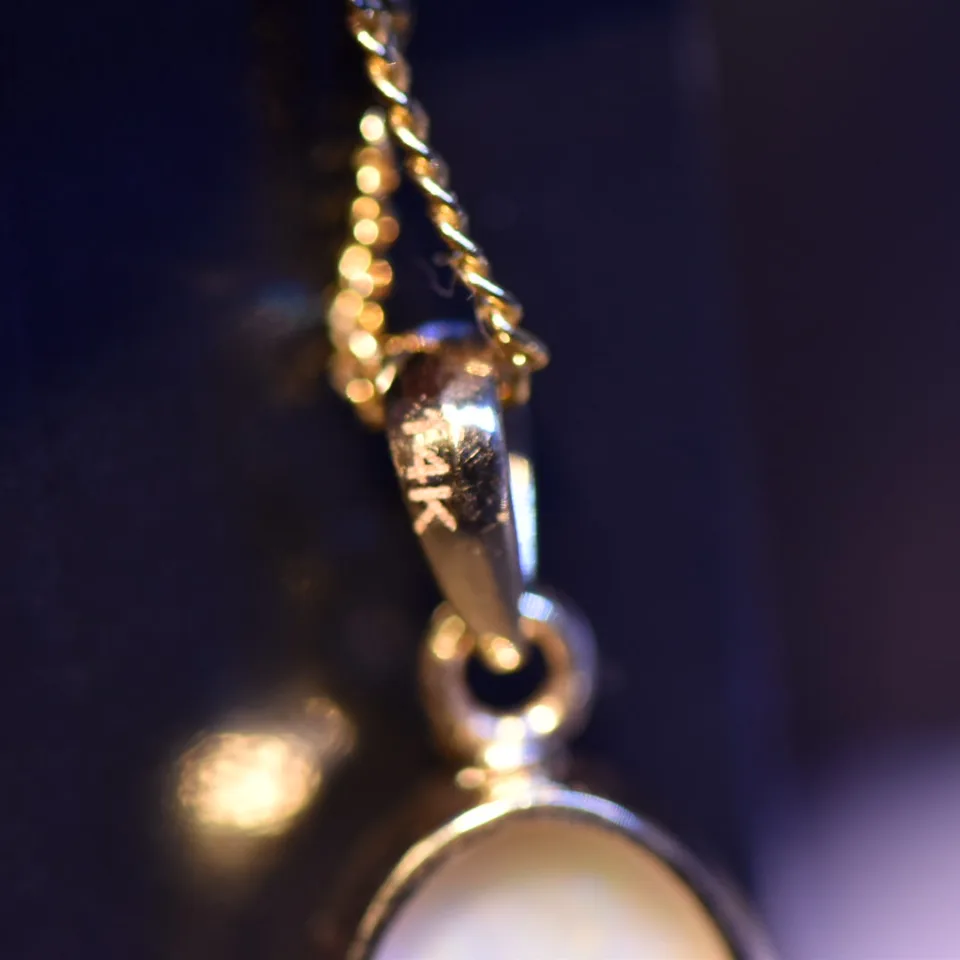 14K Gold Opal Pendant  - 5