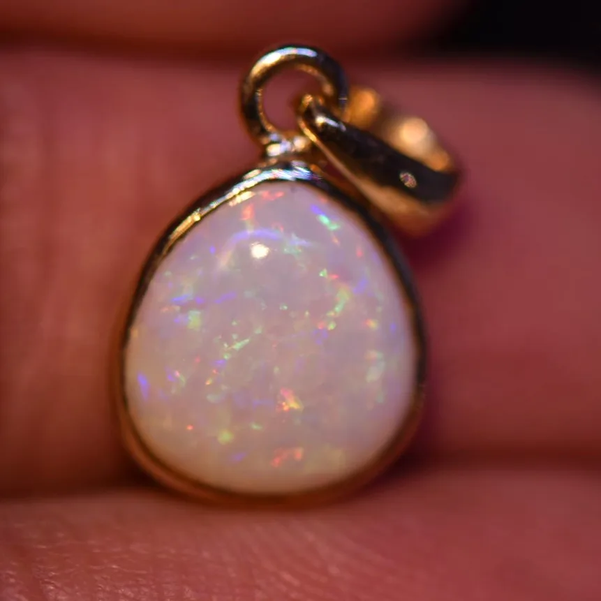 14K Gold Opal Pendant  - 7