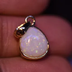 14K Gold Opal Pendant  - 9