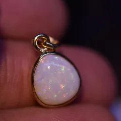 14K Gold Opal Pendant  - 10
