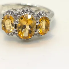 Citrine Sterling Silver ring  - 1