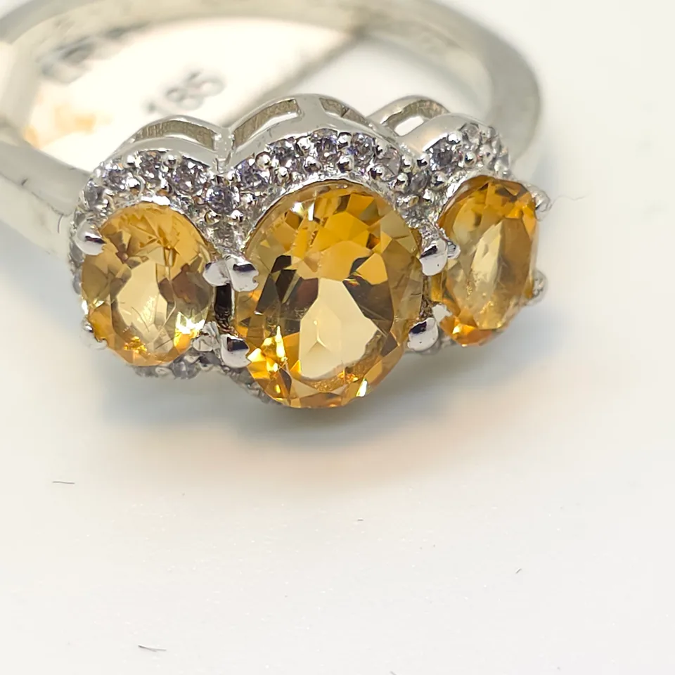 Citrine Sterling Silver ring  - 2