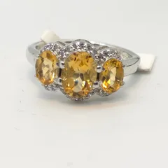 Citrine Sterling Silver ring  - 5