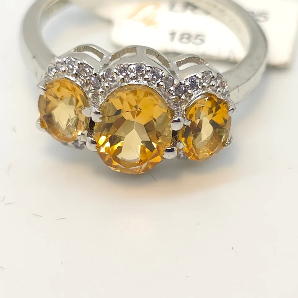 Citrine Sterling Silver ring  - 8