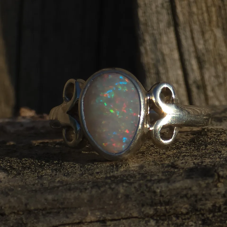 Coober Pedy Opal Ring  - 8