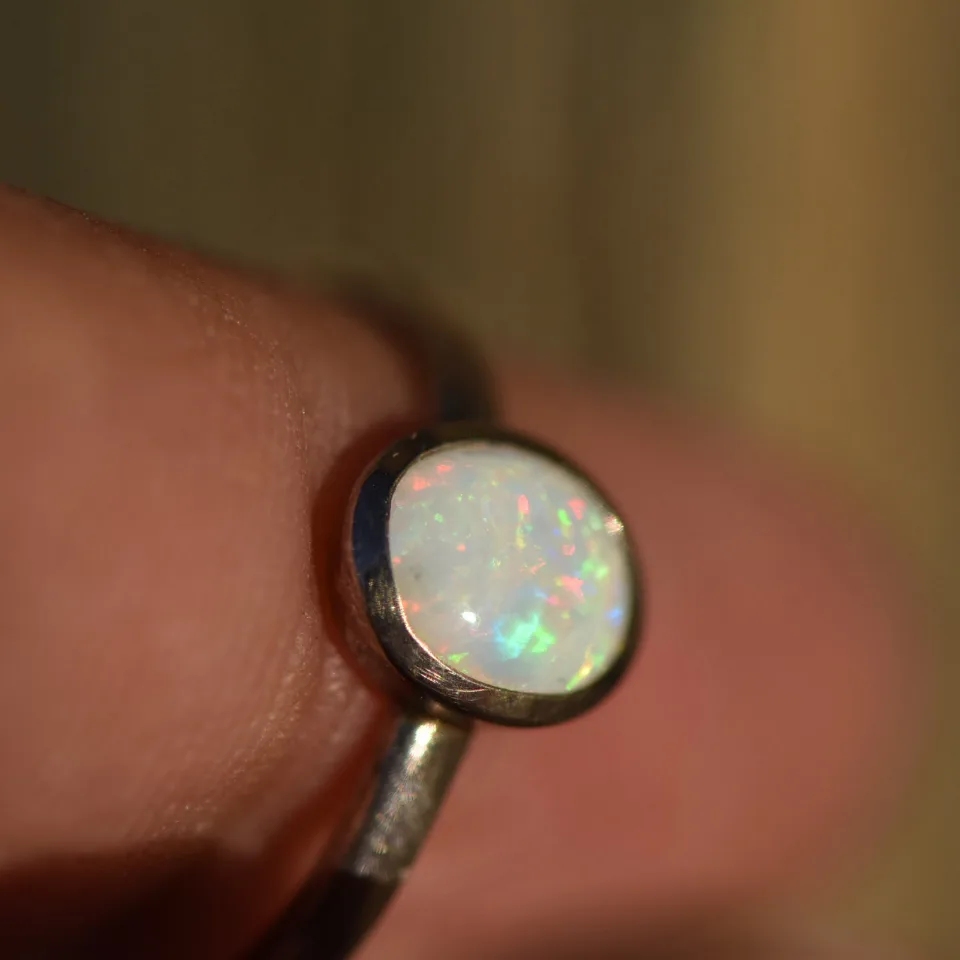 Coober Pedy Opal Ring Silver 925 - 5
