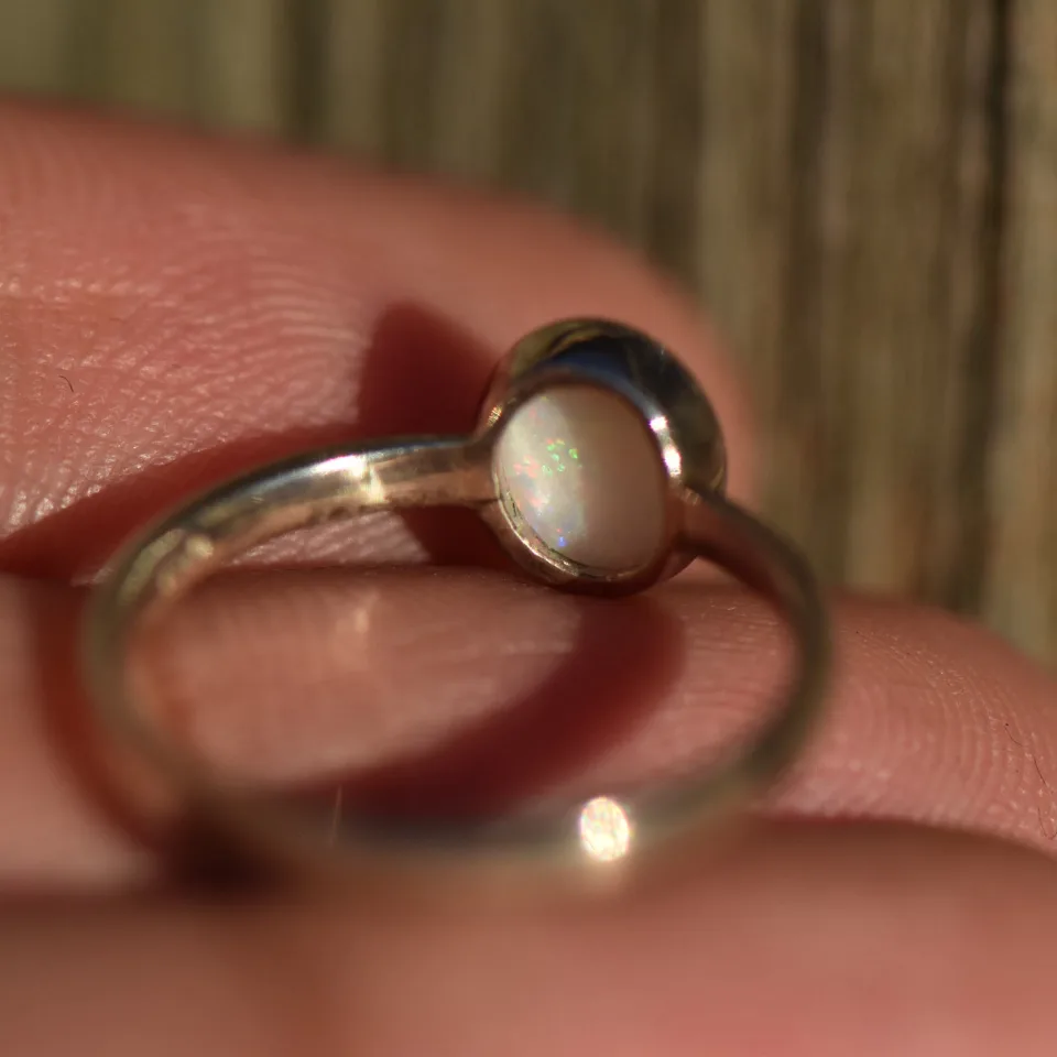 Coober Pedy Opal Ring Silver 925 - 6