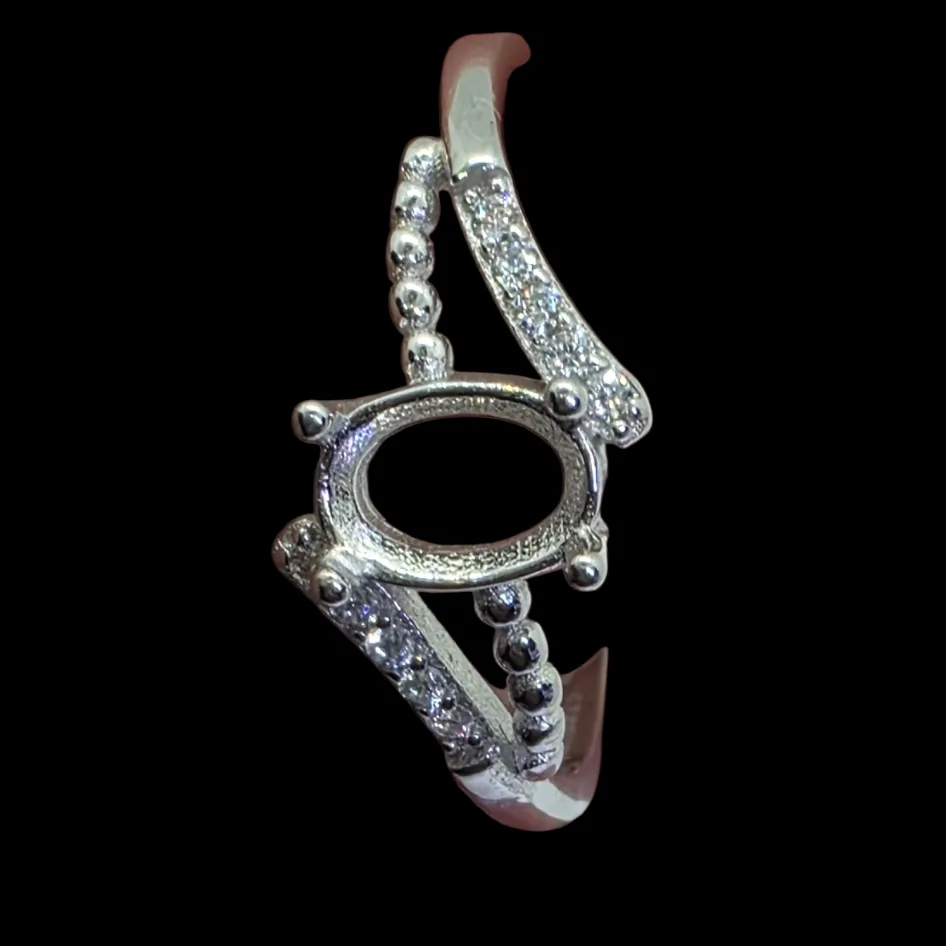 Silver sterling ring blank - 2
