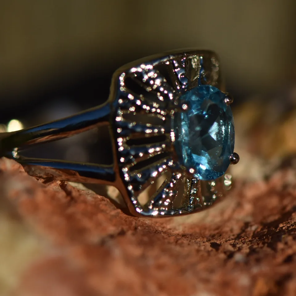 Blue Topaz Silver Sterling 925 - 2
