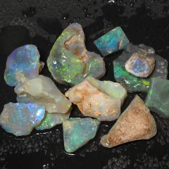 75 Carats Lightning ridge rubs - 6