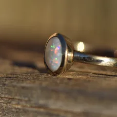 Coober Pedy Opal Ring Silver 925 - 2