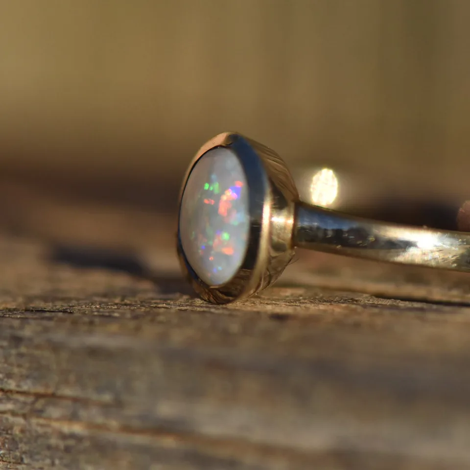Coober Pedy Opal Ring Silver 925 - 2