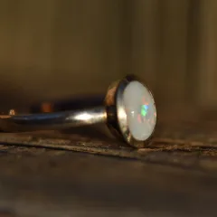 Coober Pedy Opal Ring Silver 925 - 4