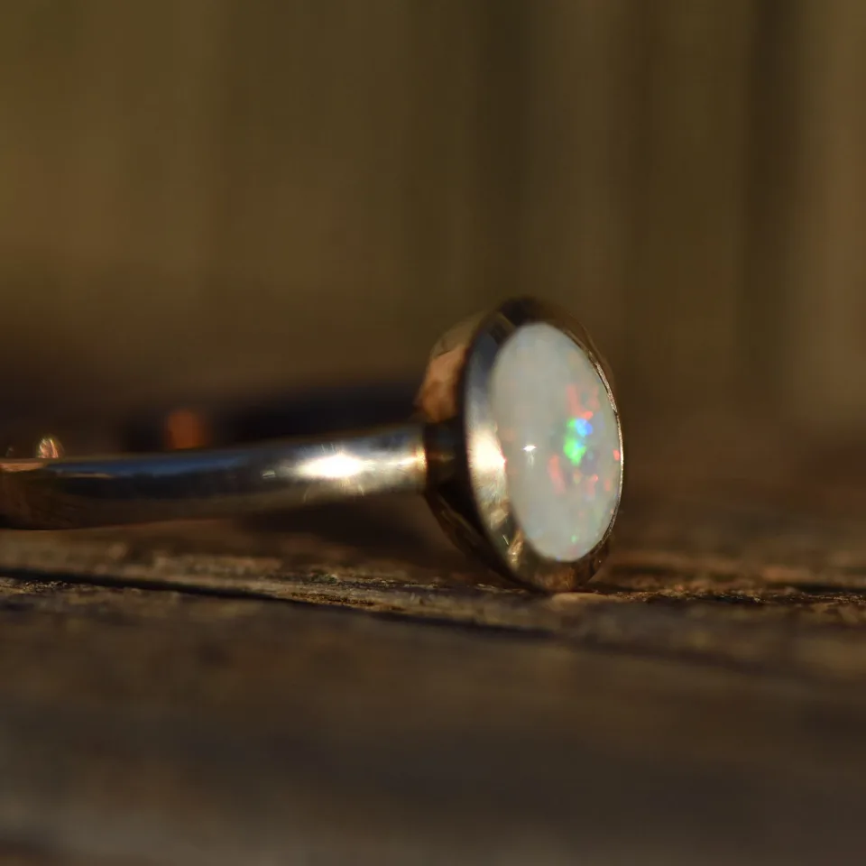 Coober Pedy Opal Ring Silver 925 - 4