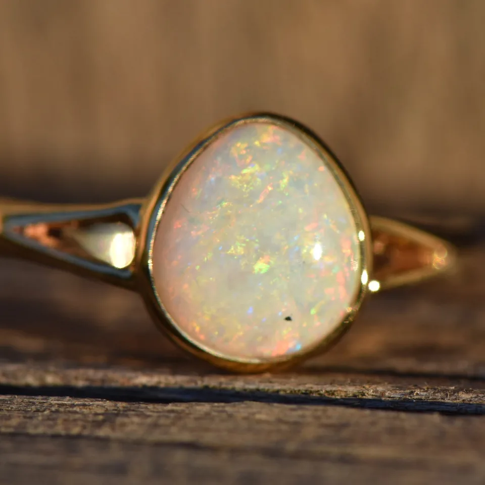 14K Gold Opal Ring - 6