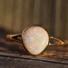 14K Gold Opal Ring - 2